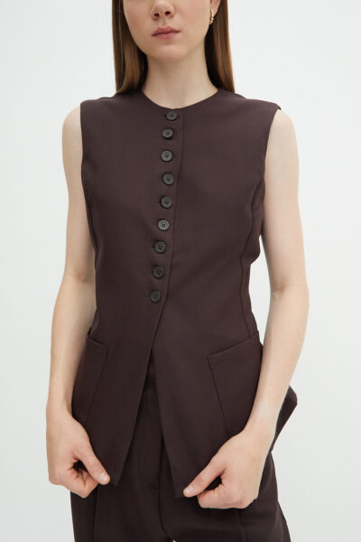 Mia Vest Brown