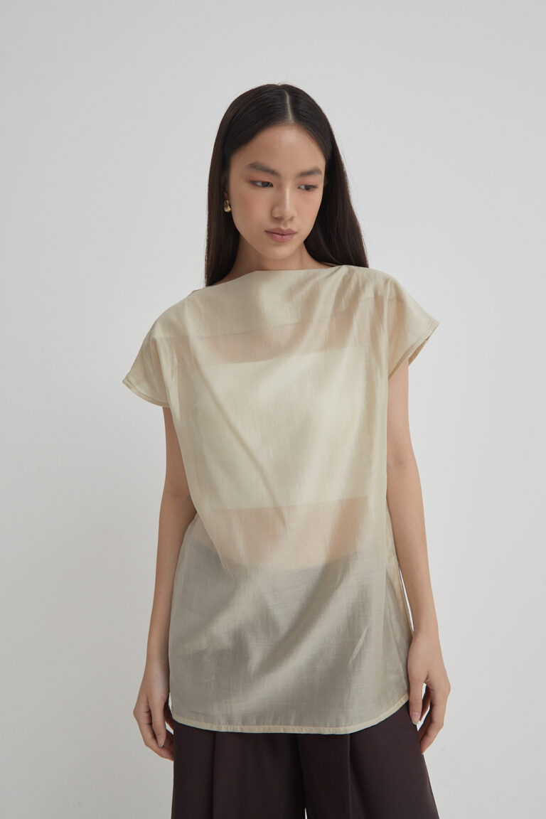Dion Sheer Top Gold