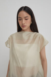 Dion Sheer Top Gold