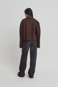 Solange Suede Easy Jacket Brown