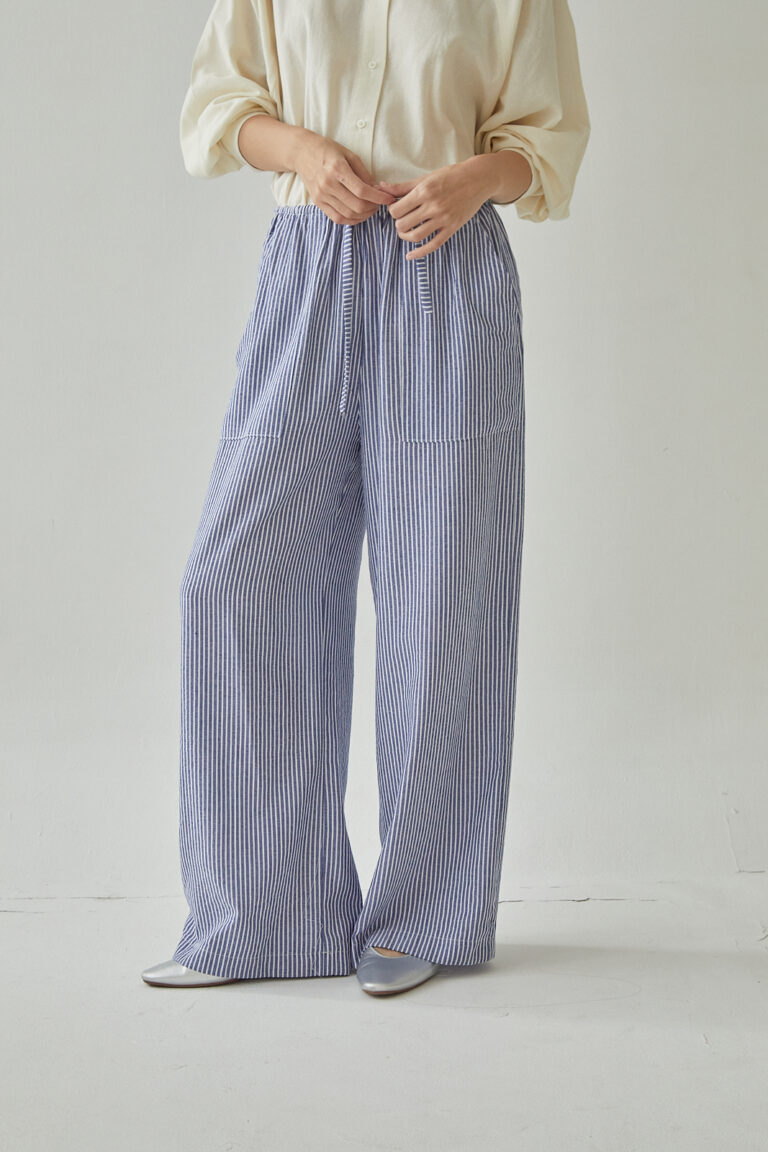 Studio Now Isola Pants Dark Blue Stripe