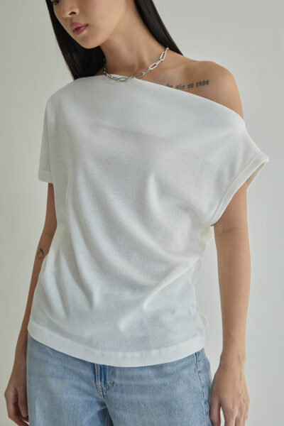 Studio Now Everra Asymmetric Top White