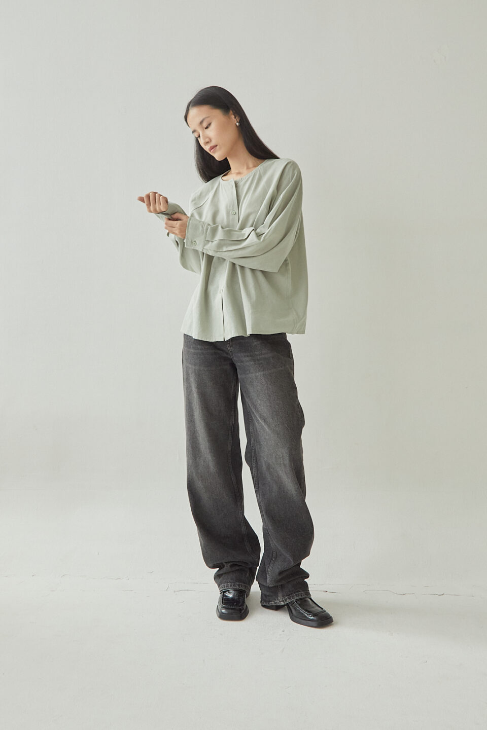Studio Now Novu Blouse Top Sage - Image 2