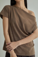 Studio Now Everra Asymmetric Top Mocca