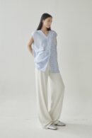 Studio Now Isola Top Light Blue Stripe