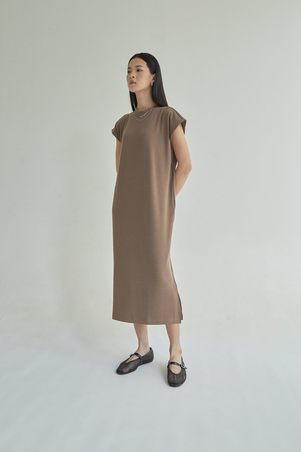 Studio Now Amari Dress Mocca - Image 3
