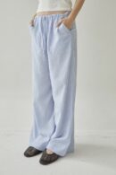 Studio Now Isola Pants Light Blue Stripe