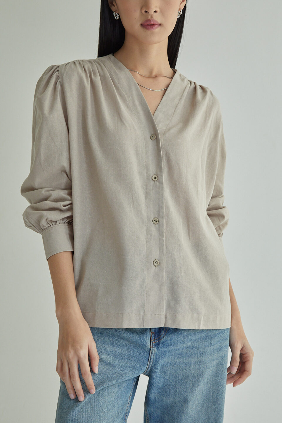 Studio Now Thalina Blouse Beige - Image 4