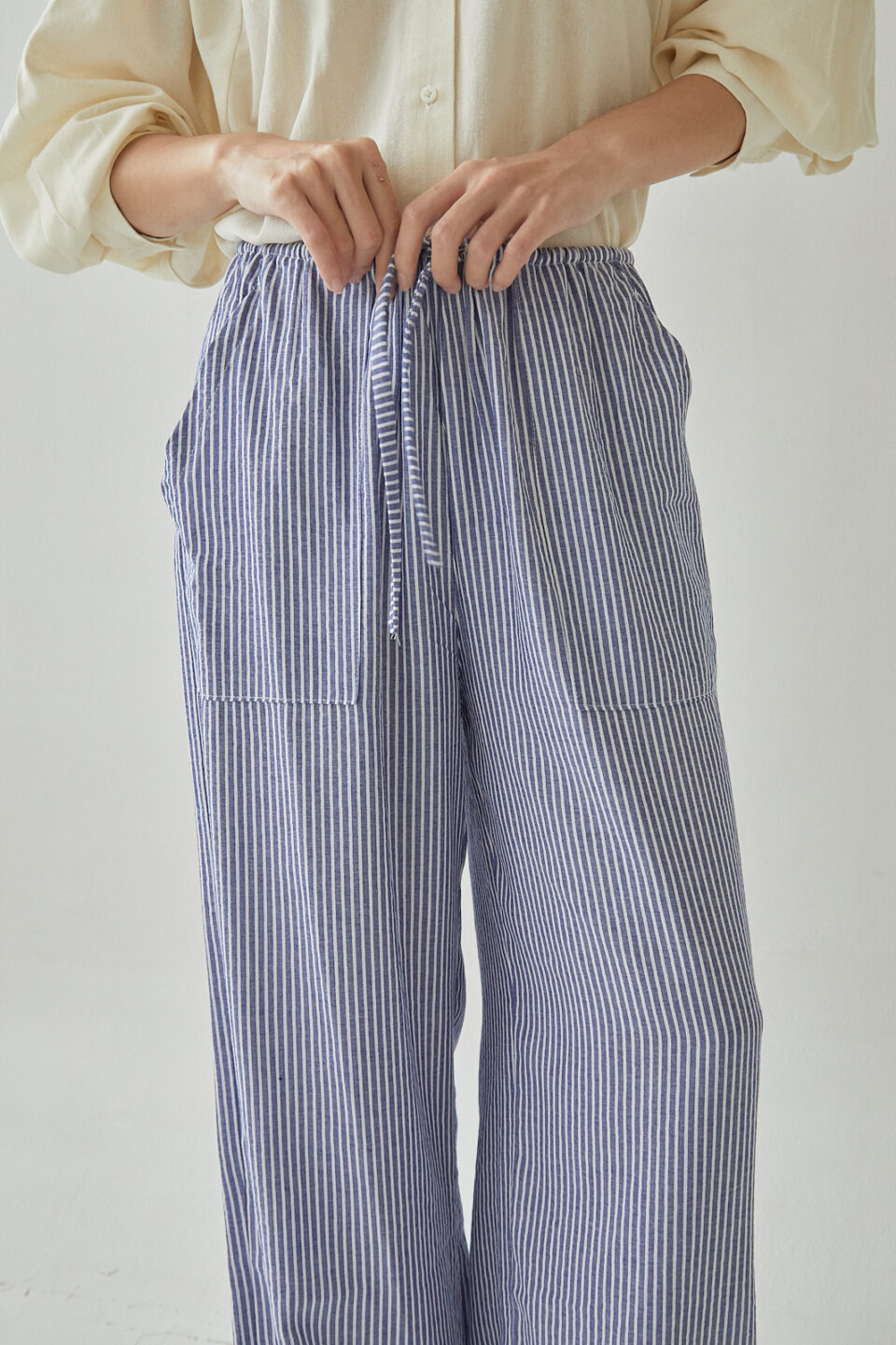 Studio Now Isola Pants Dark Blue Stripe - Image 5