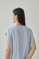 Studio Now Isola Top Light Blue Stripe