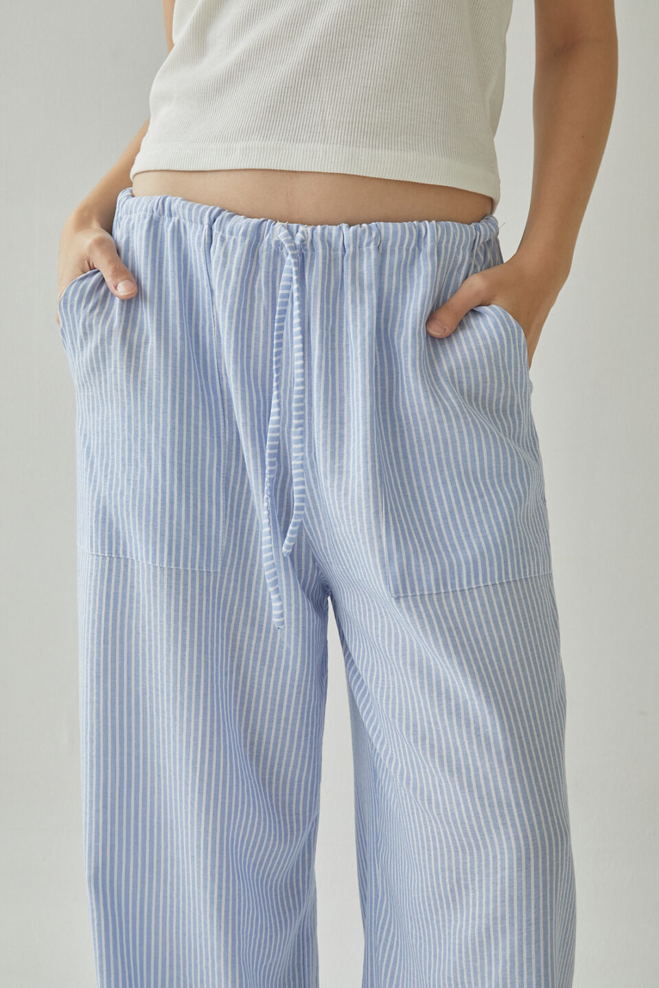 Studio Now Isola Pants Light Blue Stripe - Image 6