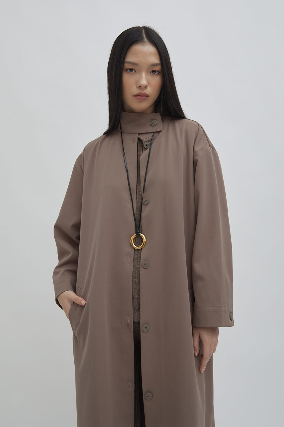 Mayfair Coat Taupe - Image 6