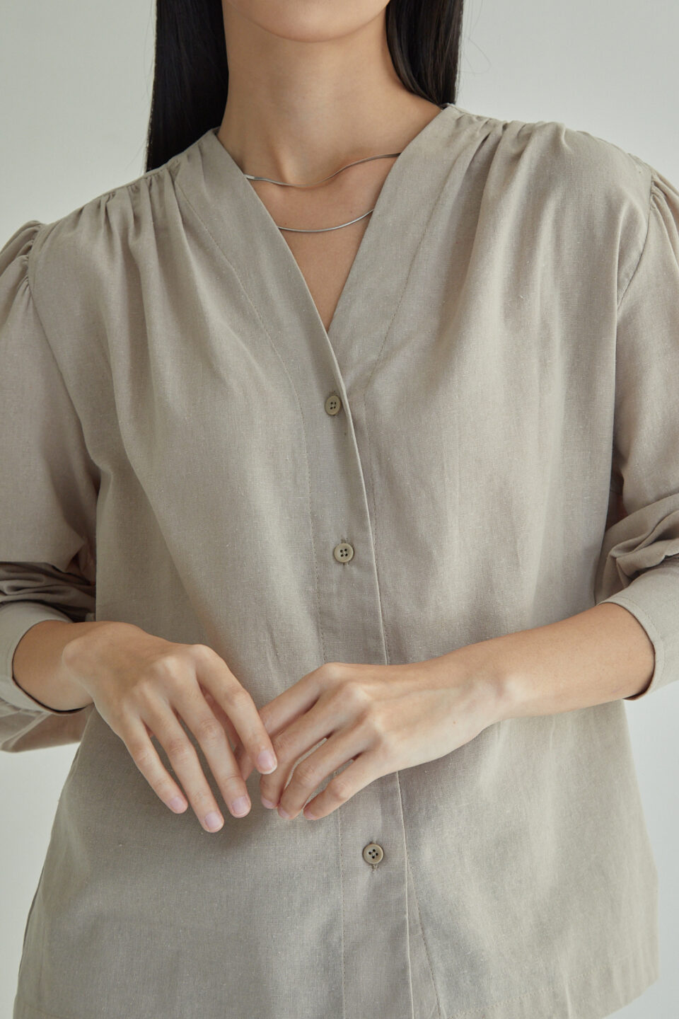 Studio Now Thalina Blouse Beige - Image 6