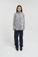 Avenue Shirt in Navy Stripe