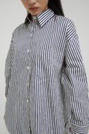 Avenue Shirt in Navy Stripe