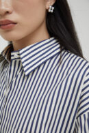 Avenue Shirt in Navy Stripe