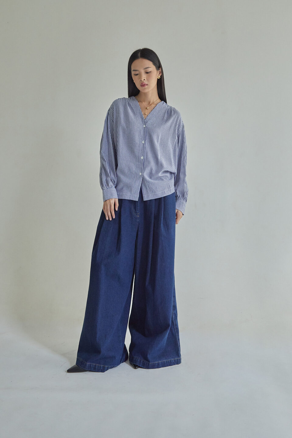 Studio Now Thalina Stripes Dark Blue - Image 8