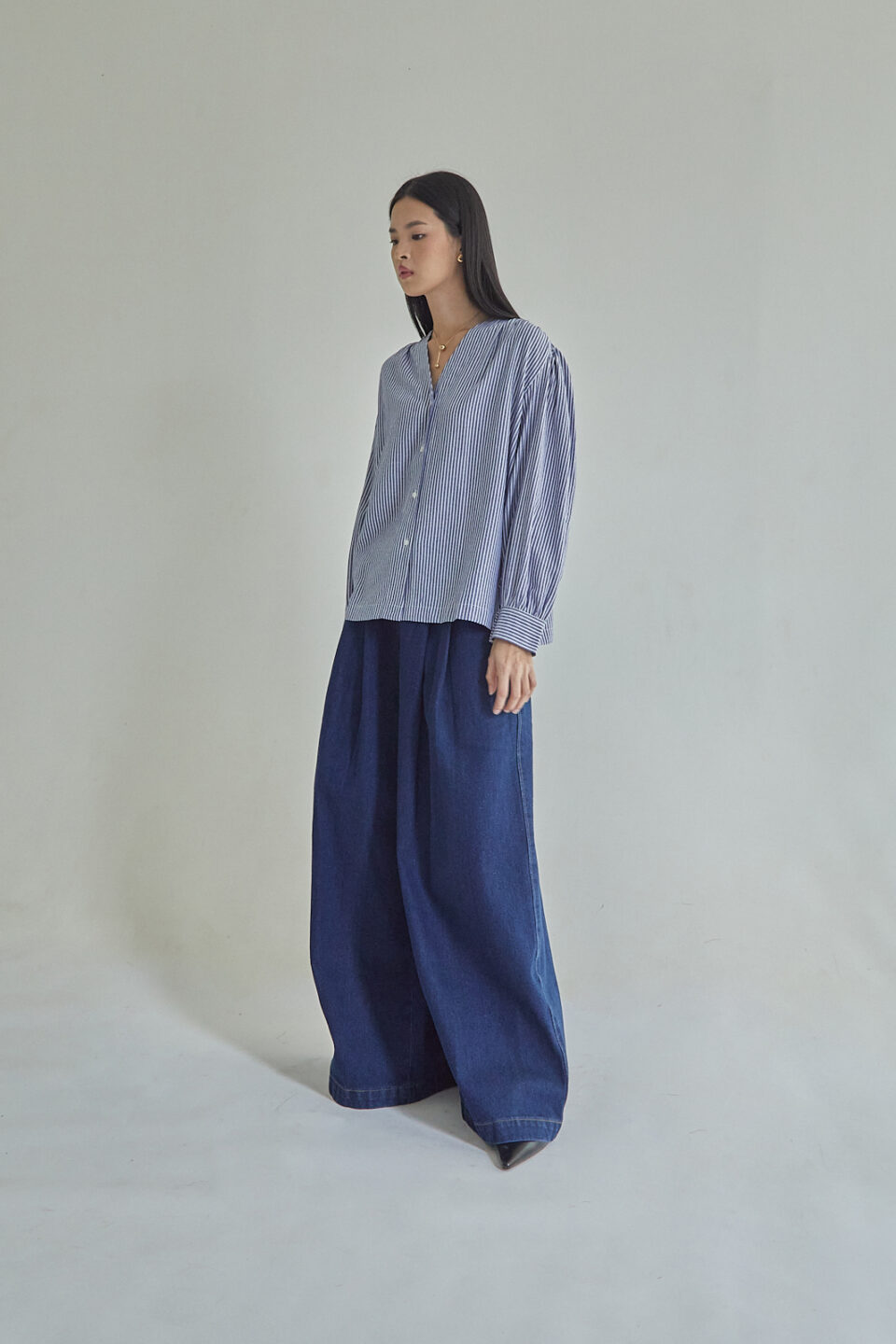 Studio Now Thalina Stripes Dark Blue - Image 6