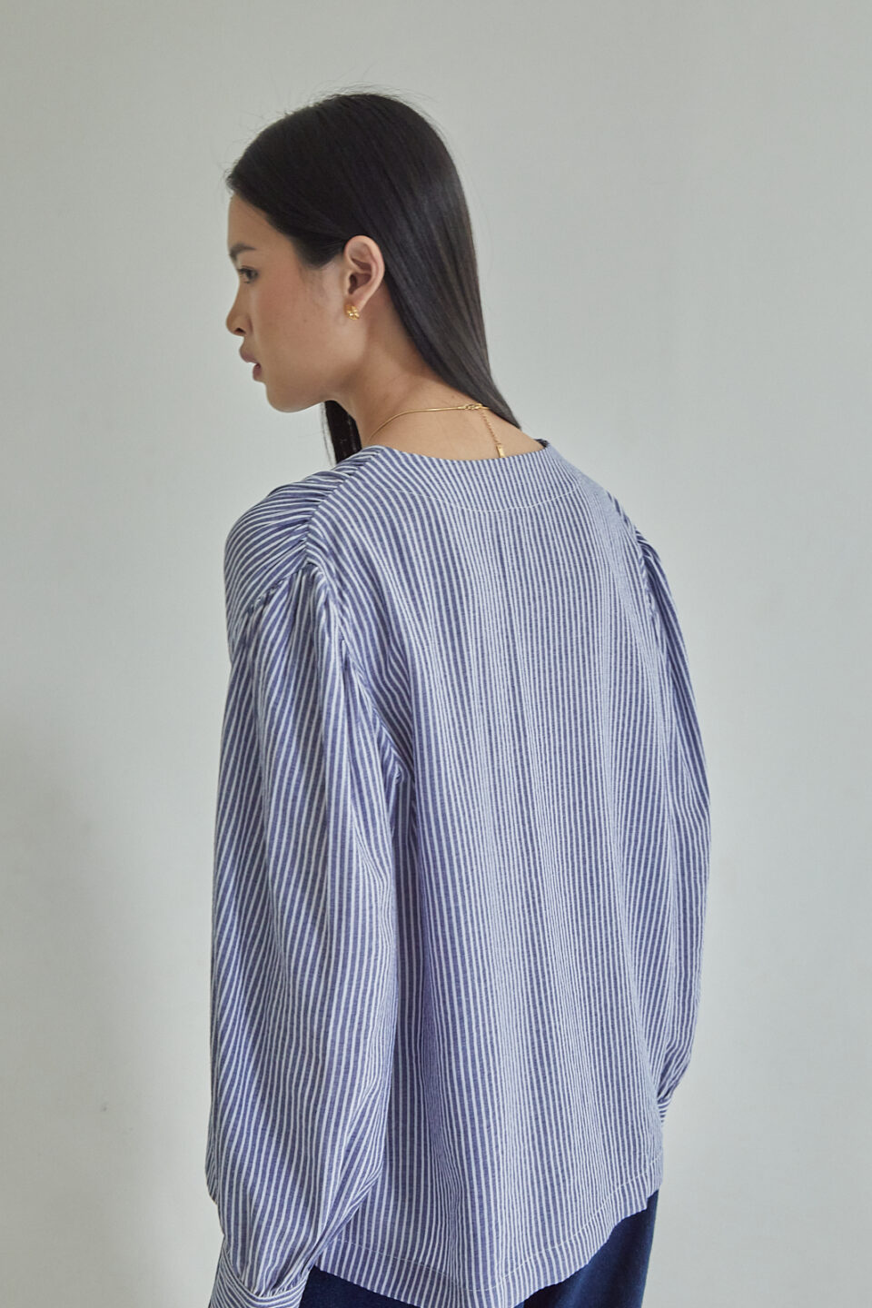 Studio Now Thalina Stripes Dark Blue - Image 3