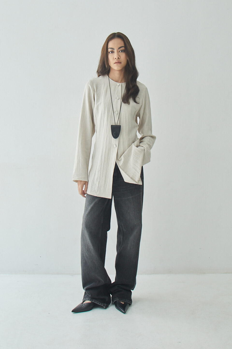 Parish top new linen ecru - Image 2