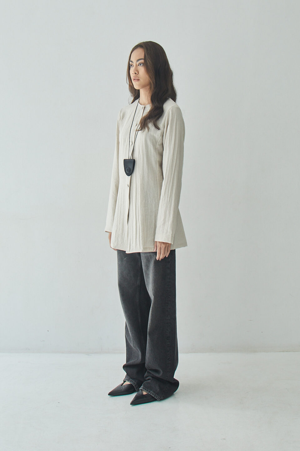 Parish top new linen ecru - Image 3