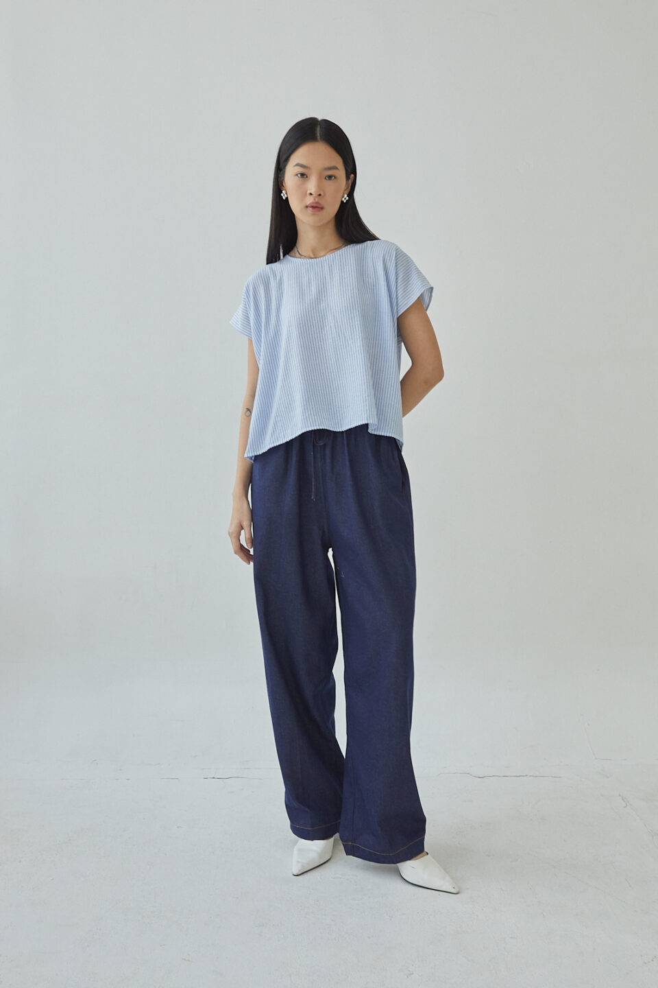 Studio Now Numa Top Blue Stripes - Image 3