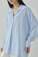 Studio Now Venn Blouse Blue Stripes