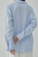 Studio Now Venn Blouse Blue Stripes