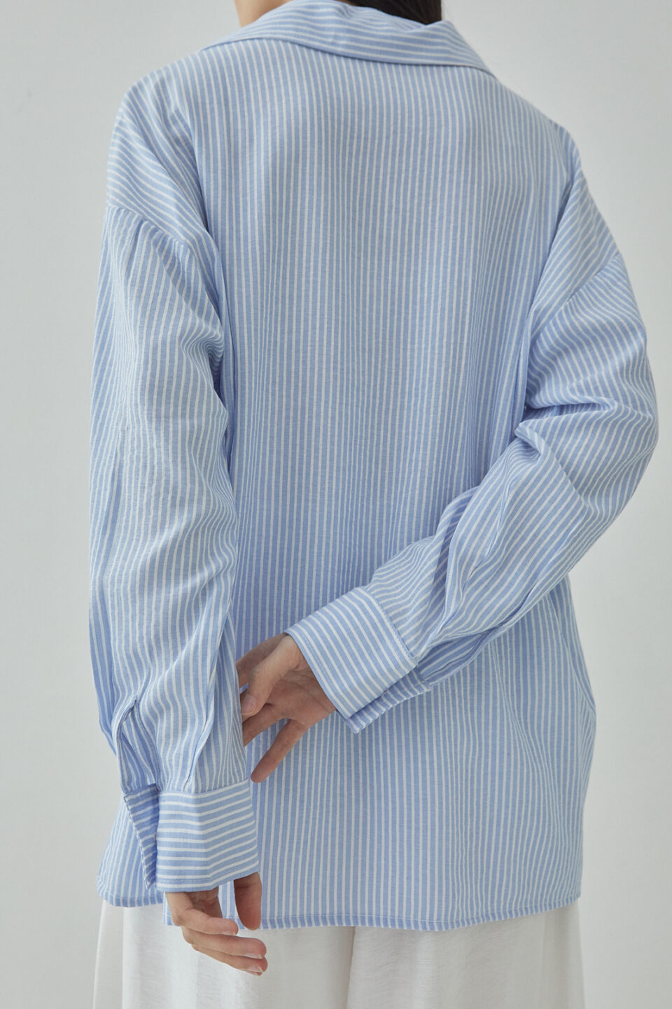 Studio Now Venn Blouse Blue Stripes - Image 5