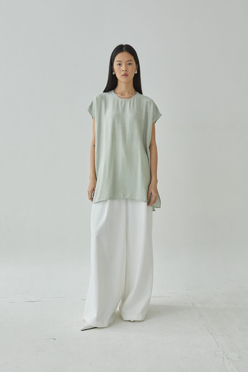 Studio Now Miria Top in Sage - Image 2