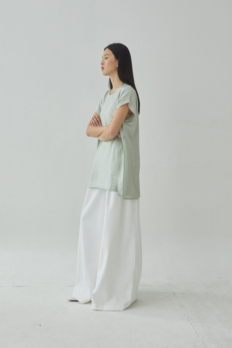 Studio Now Miria Top in Sage - Image 3