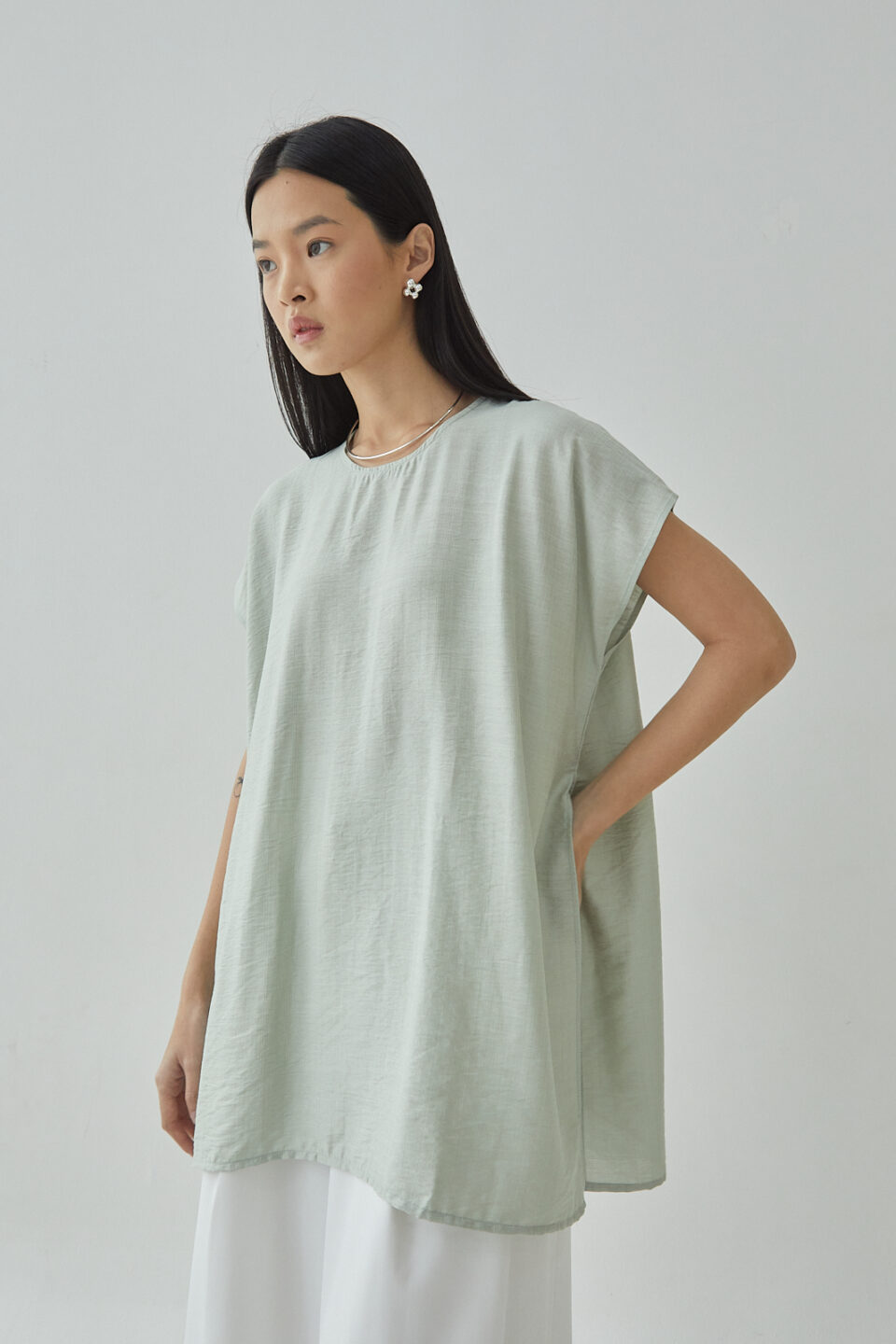 Studio Now Miria Top in Sage - Image 5