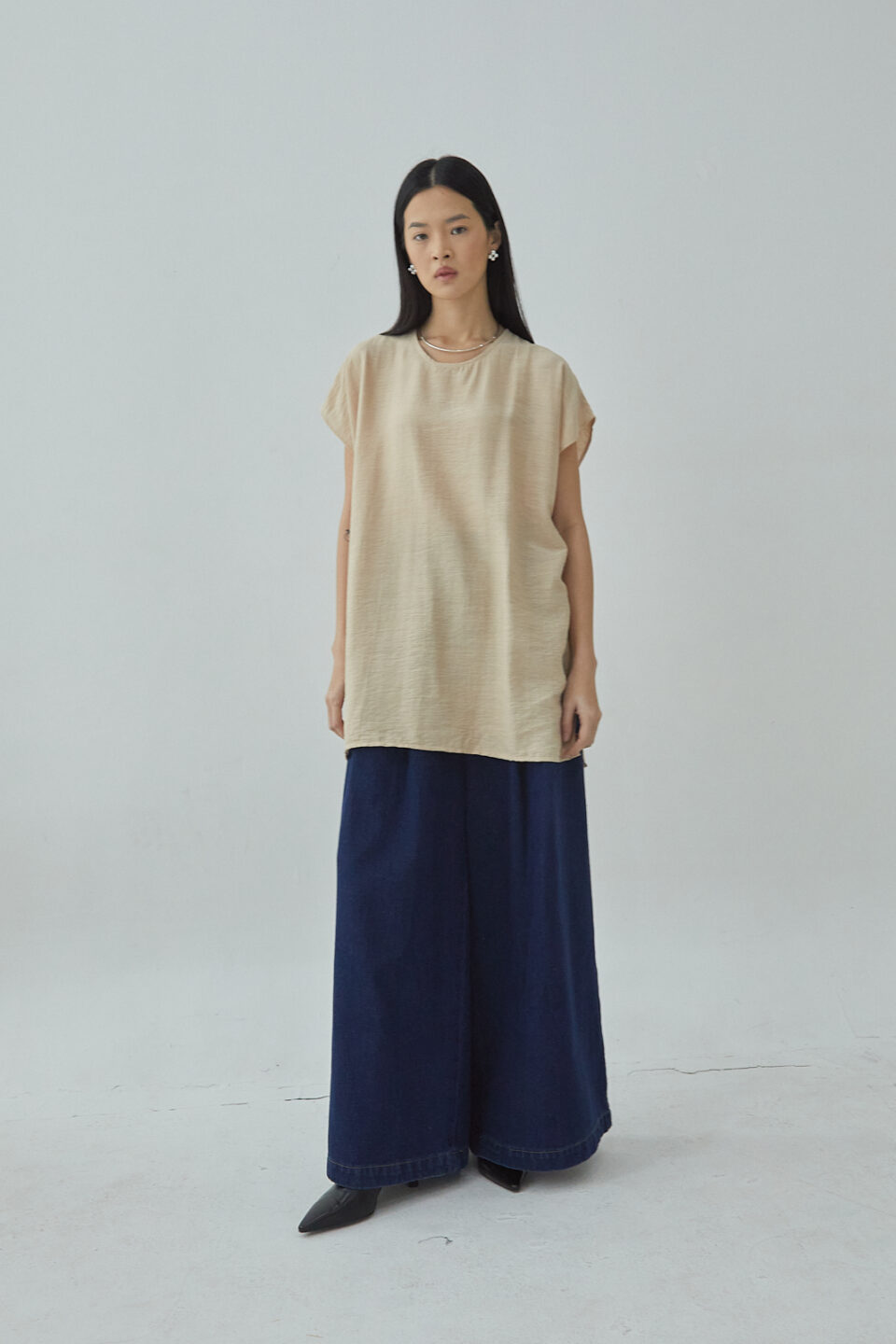 Studio Now Miria Top in Beige - Image 2
