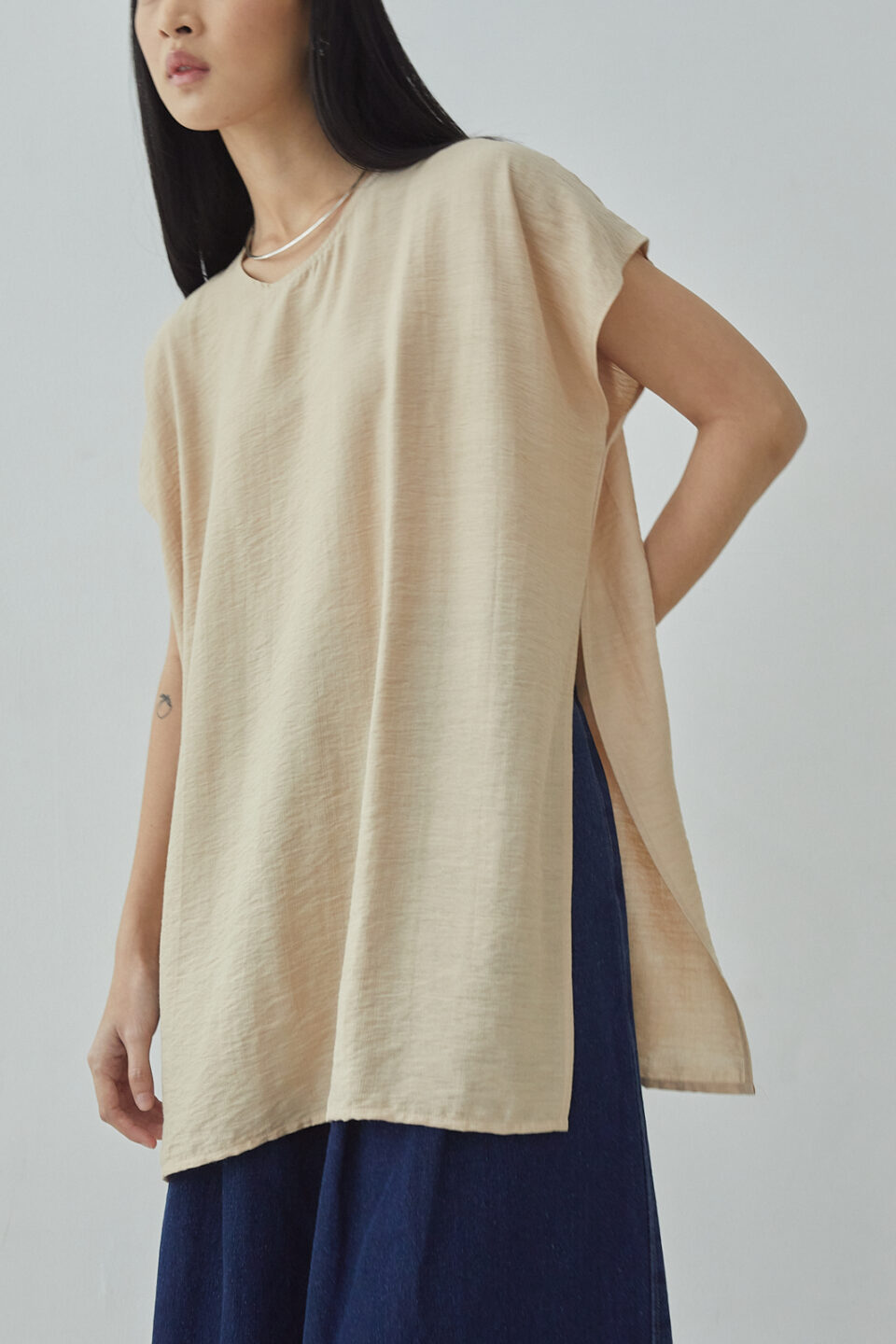Studio Now Miria Top in Beige - Image 6