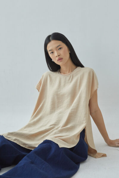 Studio Now Miria Top in Beige
