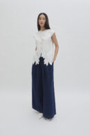 Aimee Embroidery Vest White