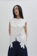Aimee Embroidery Vest White