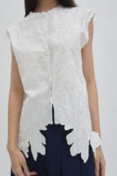 Aimee Embroidery Vest White