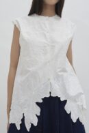 Aimee Embroidery Vest White