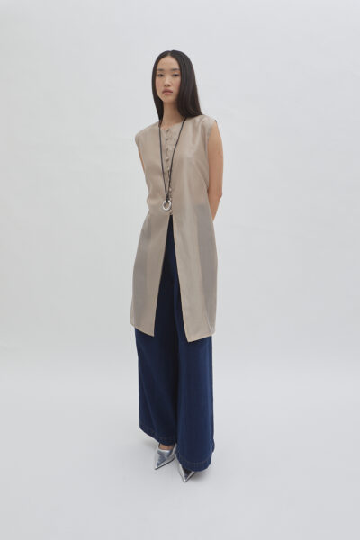 Kasha Multiway Top Sheer Taupe