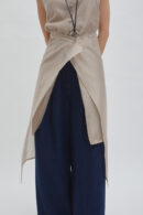 Misha layer skirt in sheer taupe