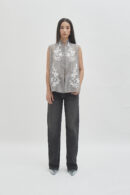 Savoy sleeveless top smoke