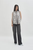 Savoy sleeveless top smoke