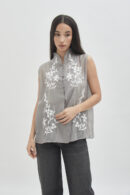 Savoy sleeveless top smoke