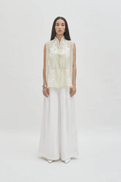 Savoy sleeveless top butter