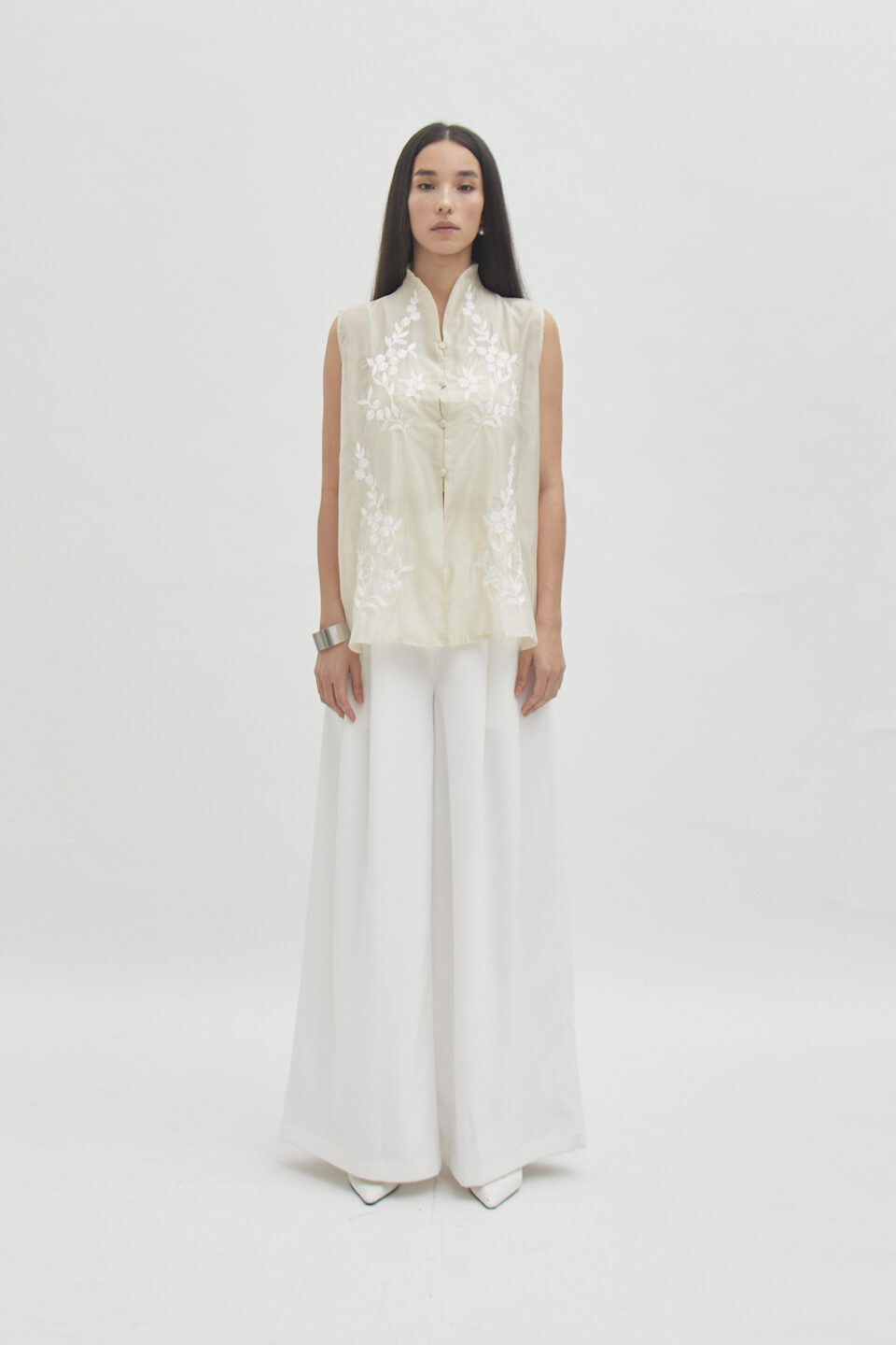 Savoy sleeveless top butter