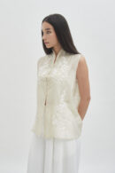 Savoy sleeveless top butter