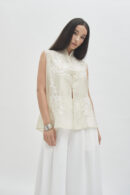 Savoy sleeveless top butter