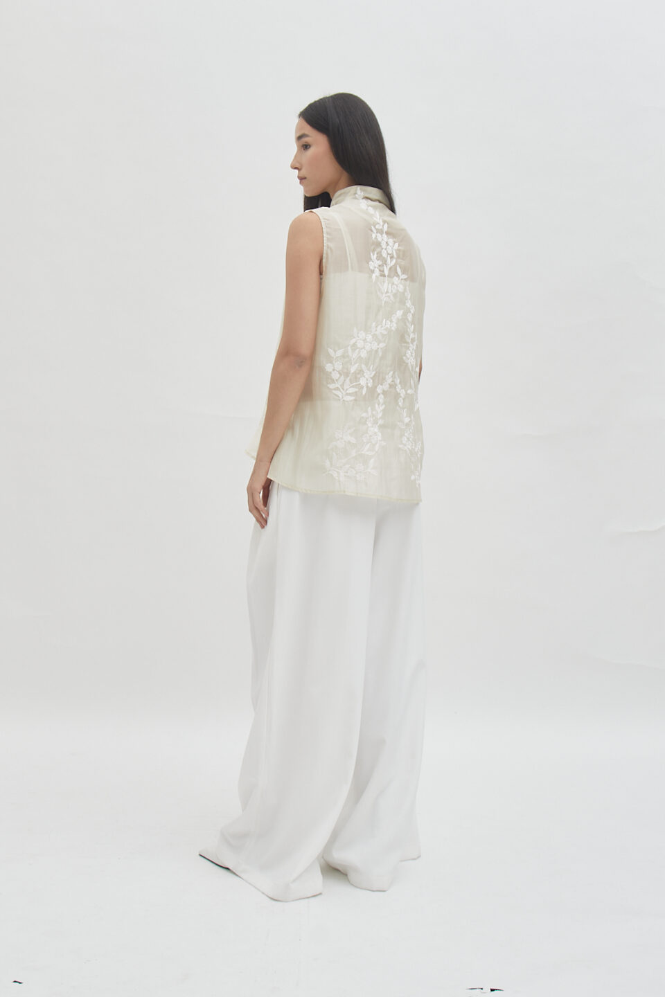 Savoy sleeveless top butter - Image 5