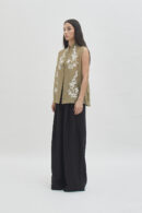 Savoy sleeveless top bronze